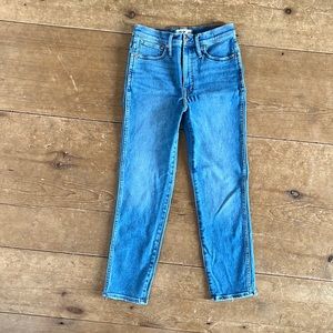 Madewell Stovepipe Jeans size 27 NWOT